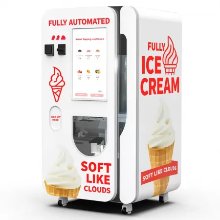 Máquina expendedora de helados robot inteligente HUAXIN - Grado comercial con servicio rápido de 15 segundos